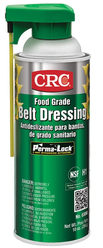 CRC® 03065 Extremely Flammable Synthetic Belt Dressing Lubricant, 16 oz Aerosol Can, Liquid, Light Amber, Mild Solvent
